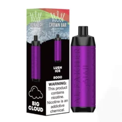 AL Fakher Crown Bar 8000 Züge Einweg E Zigarette Mit Nikotin Lush-Ice